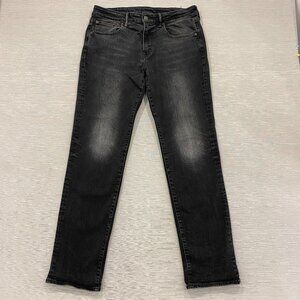 American Eagle Jeans Mens 34 x 34 Original Straight Gray Denim Pants